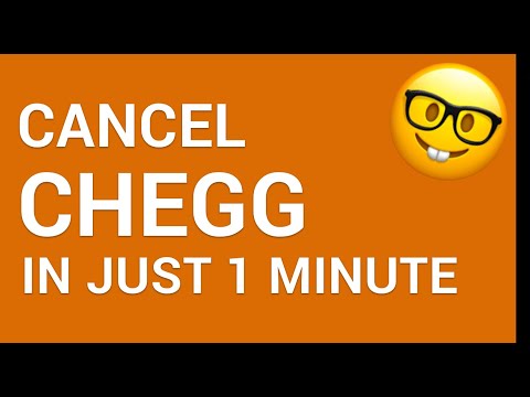 How to cancel Chegg in just 1 Minute!