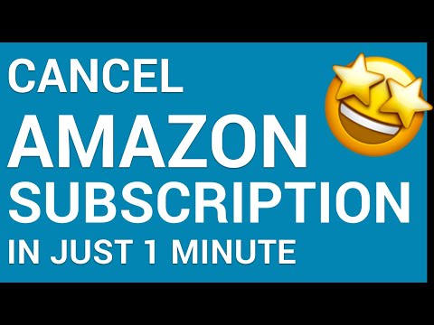 How to cancel an Amazon Subscription in just 1 Minute!
