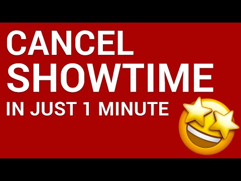 How to cancel Showtime in just 1 minute!