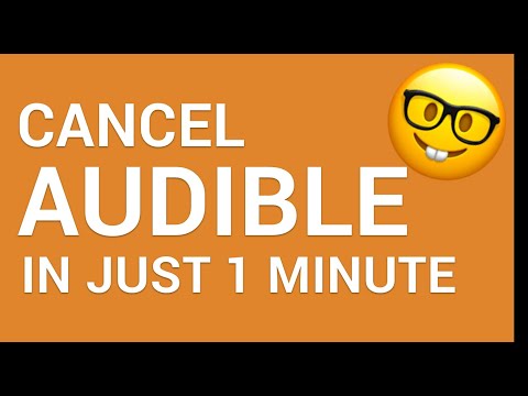 How to cancel Audible Membership in just 1 Minute!