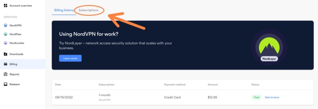 NordVPN Subscriptions