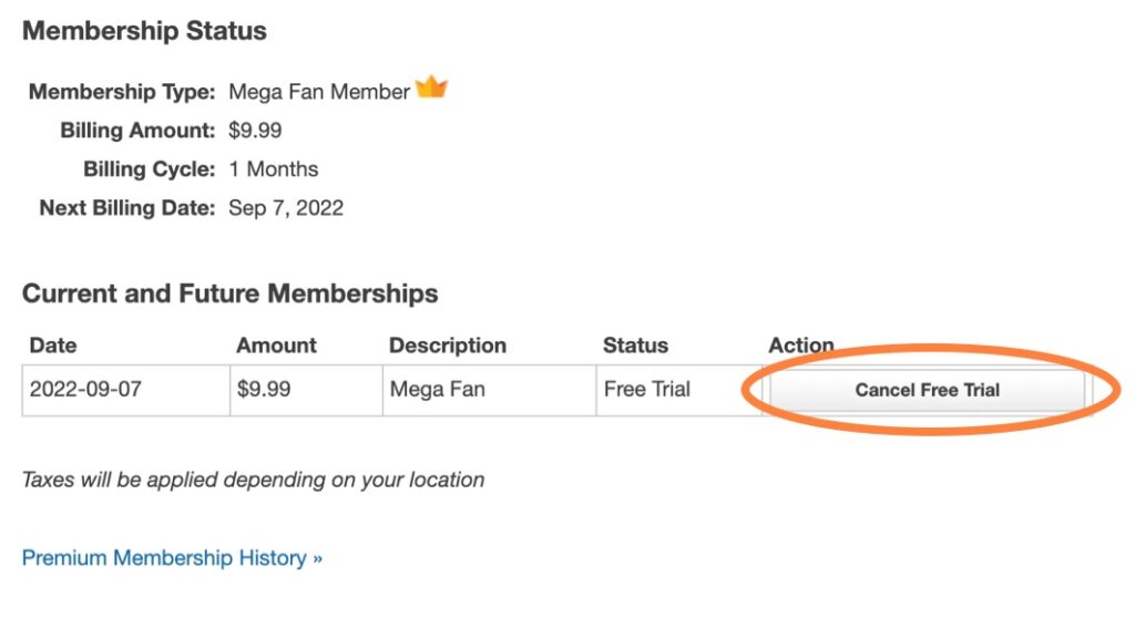 Cancel Free Trial CrunchyRoll Membership