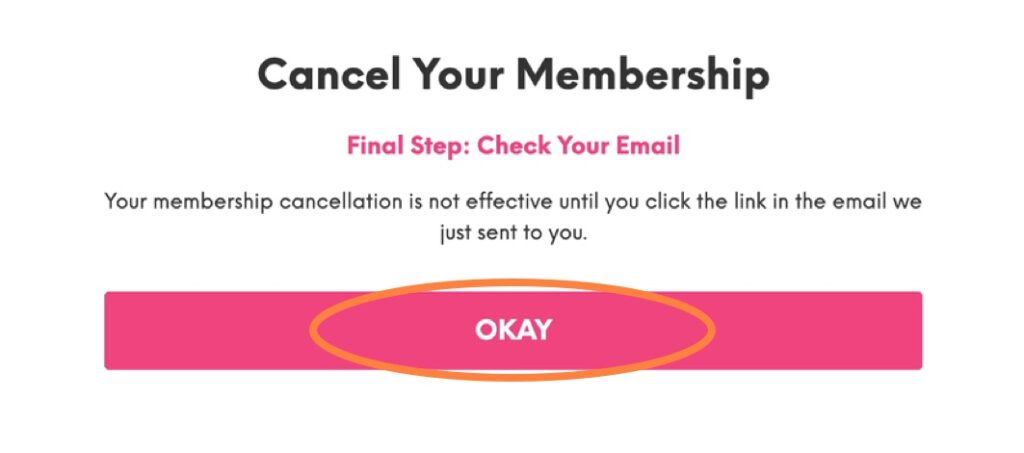 Confirm IPSY cancellation