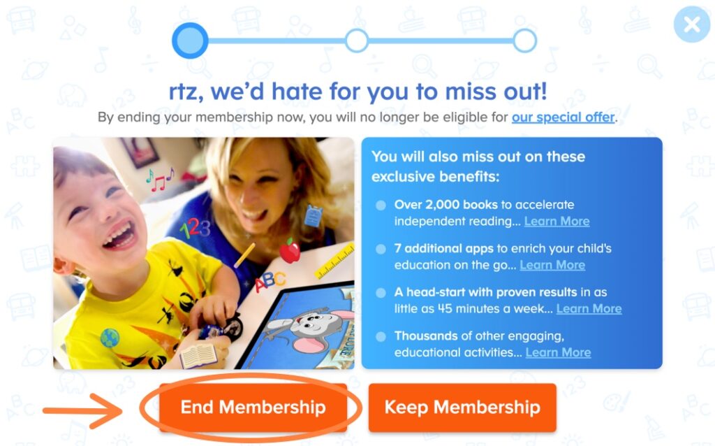 Cancel ABCMouse subscription end membership